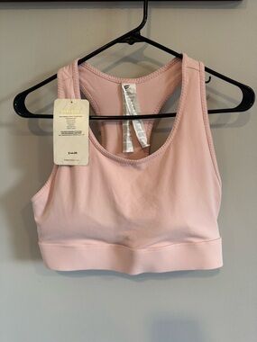 Fabletics Pale Pink Racerback Sports Bra